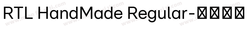 RTL HandMade Regular字体转换